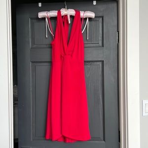 Max and Cleo red halter dress size 4